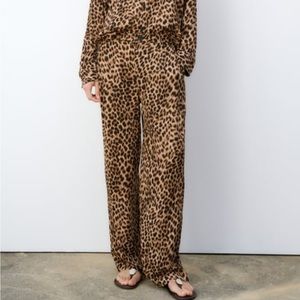 Zara Animal Print Pants Size XL